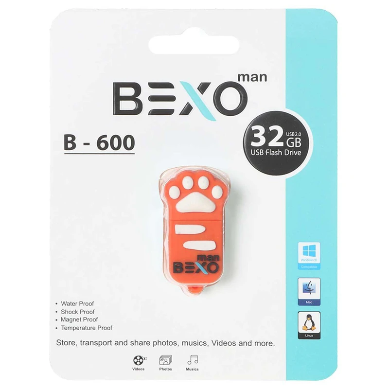 فلش مموری بکسو مدل MANB-600 ظرفیت 32 گیگابایت با رابط USB 2.0