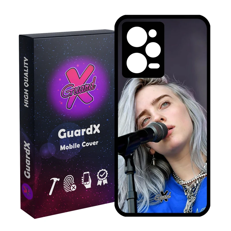 کاور گارد ایکس طرح Billie Eilish مدل Glass10242 مناسب برای گوشی موبایل شیائومی Redmi Note 12 Pro 5G/Poco X5 Pro 5G/Note 12 Pro Pro speed