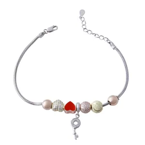     دستبند نقره زنانه بازرگانی میلادی کد DP_082