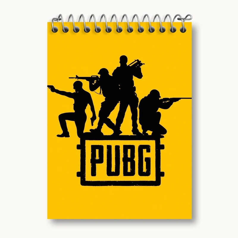 دفتر یادداشت 50 برگ خندالو مدل بازی پابجی PUBG کد 3775