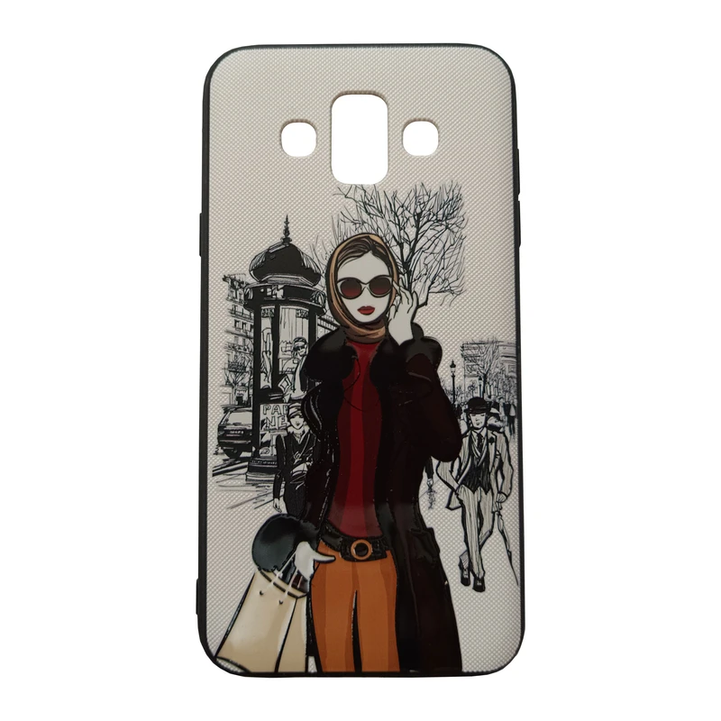 کاور مدل فانتزی کد 4-0 طرح دخترانه مناسب برای گوشی موبایل سامسونگ Galaxy J7 Duo