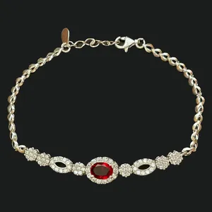 دستبند نقره زنانه مدل 004