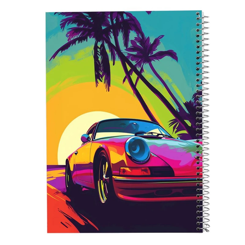 دفتر شطرنجی 50 برگ مدوپد طرح درخت نخل کد DF15223