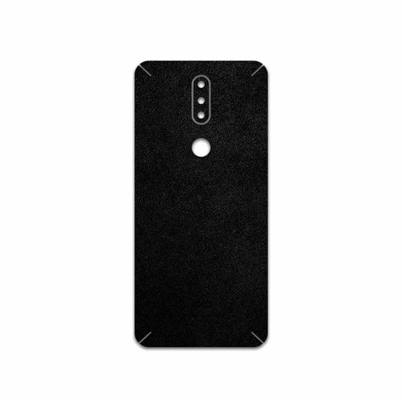 برچسب پوششی ماهوت مدل Black-Chamois-Leather مناسب برای گوشی موبایل نوکیا 2.4
