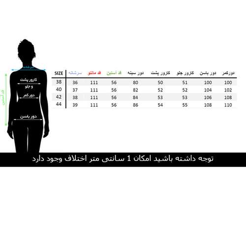 مانتو زنانه مانتو ولیعصر مدل خجسته کد 66511