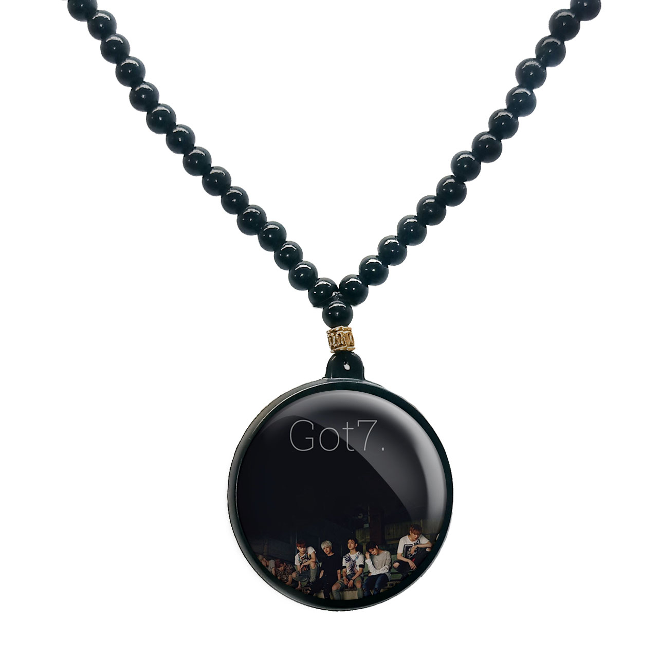 گردنبند پرمانه طرح GOT7 کد pmd.19155 مدل دو طرفه