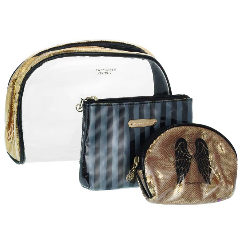 کیف لوازم آرایش زنانه ویکتوریا سکرت مدل آنجل مجموعه 3 عددی