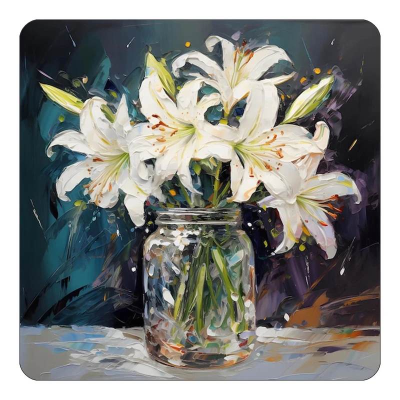 مگنت کاکتی طرح نقاشی رنگ روغن مدل mp69846