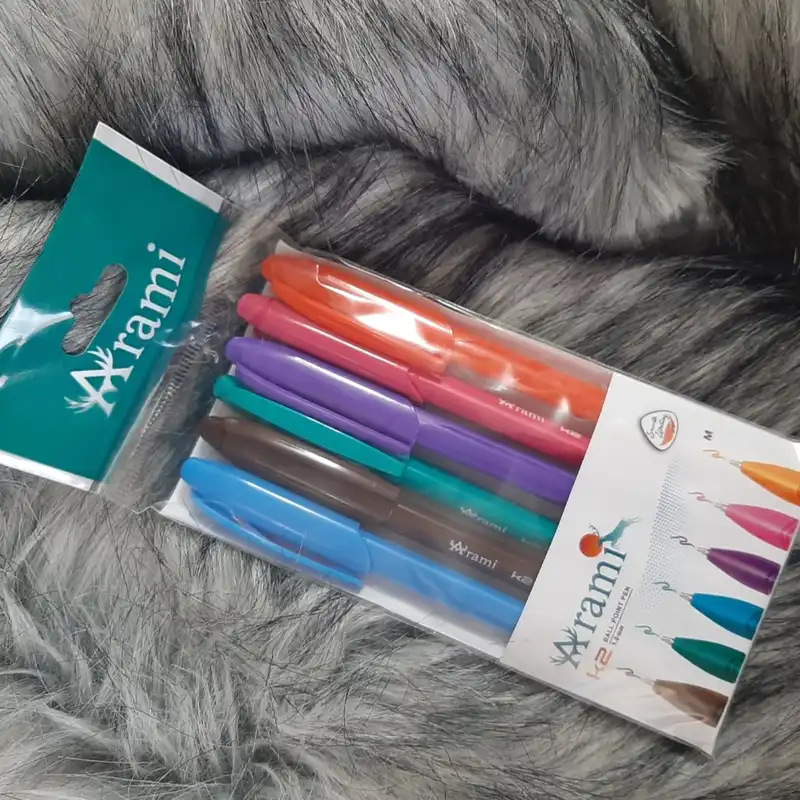 خودکار آرامی مدل رنگی مجموعه ۶ عددی