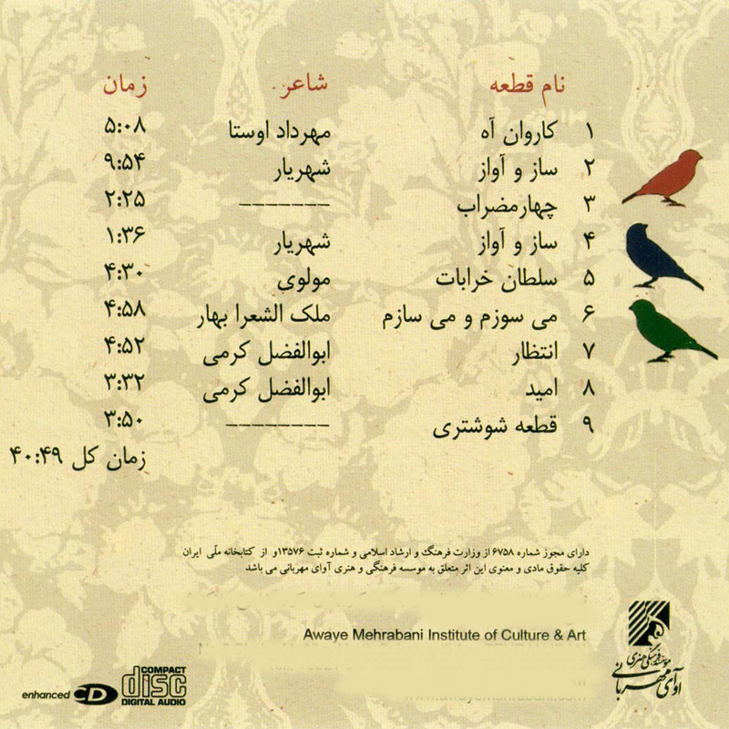 آلبوم موسیقی سرگشته اثر ابوالفضل کرمی آلبوم موسیقی سرگشته اثر ابوالفضل کرمی