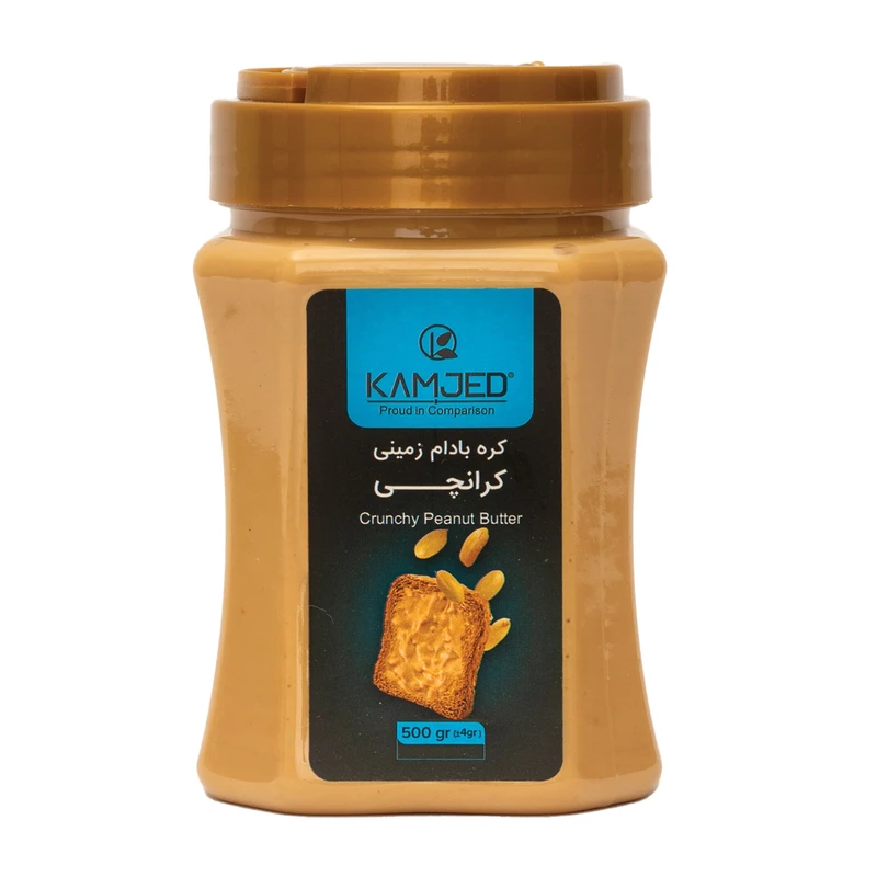 کره بادام زمینی کرانچی کامجد - 500 گرم