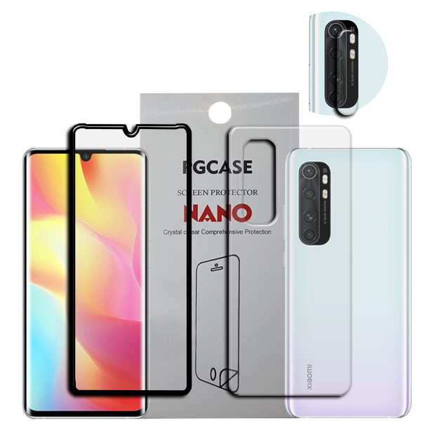 محافظ صفحه نمایش سرامیکی مدل Star Max مناسب برای گوشی موبایل شیائومی MI Note 10 Pro به همراه محافظ لنز دوربین و محافظ پشت گوشی