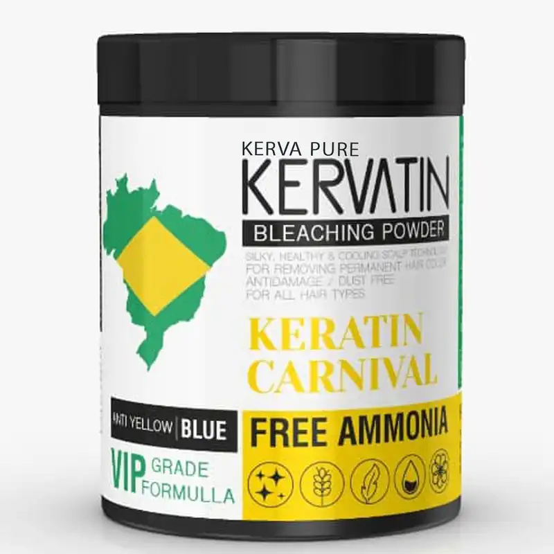 پودر دکلره کروا پیور مدل KERATIN CARNIVAL VIP وزن 400 گرم