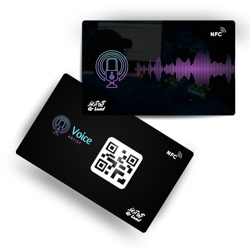 تگ NFC کارتی مدل کارت ویزیت دیجیتال طرح دوبلور