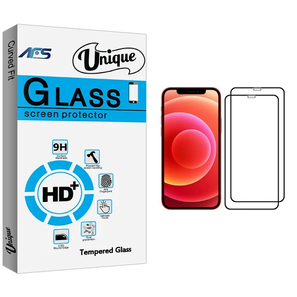 محافظ صفحه نمایش ای اف اس مدل Unique Glass مناسب برای گوشی موبایل اپل iPhone 12 بسته دو عددی
