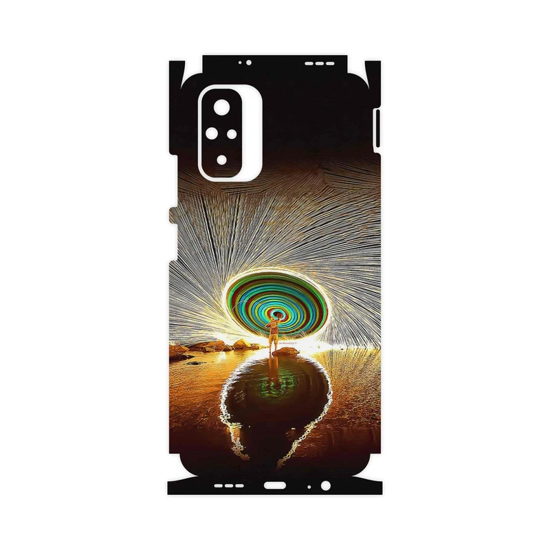 برچسب پوششی ماهوت مدل Night Light Fountain-FullSkin مناسب برای گوشی موبایل شیائومی Redmi Note 10