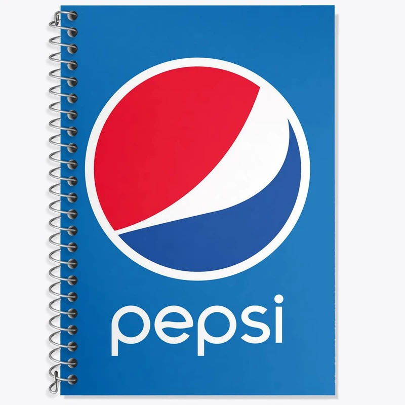دفتر زبان 50 برگ خندالو مدل دو خط طرح پپسی Pepsi کد 8529