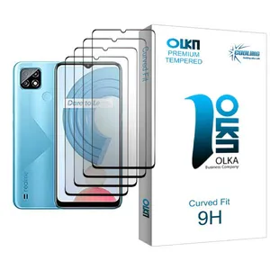 Cooling Olka Glass MIX004 Screen Protector For Realme C21 Pack Of 4