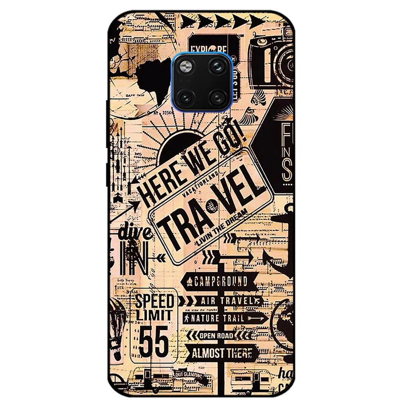 کاور مگافون طرح مسافرت مدل 8098 مناسب برای گوشی موبایل هوآوی Mate 20 Pro      