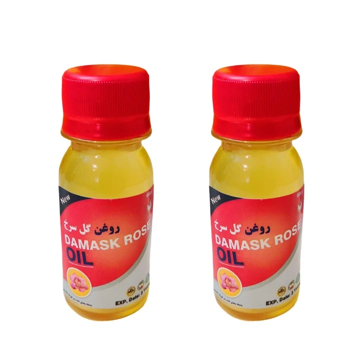 روغن گل سرخ پامکا مدل پایه حجم 60 میلی لیتر مجموعه 2 عددی