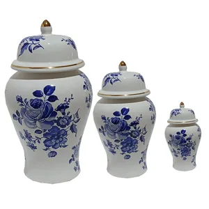 بانکه مدل جینجر جار طرح گل کد ۹۸۸ مجموعه سه عددی