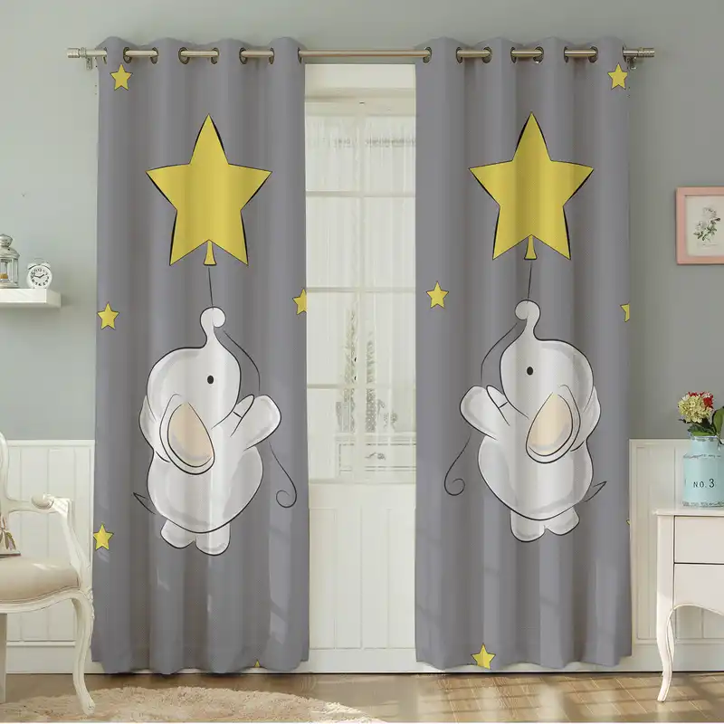 پرده نیروانا طرح کودک مدل مخمل کد 8281سایز 140×280 سانتی متر