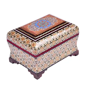 جعبه جواهرات خاتم کاری طرح افوس کد GHT1108