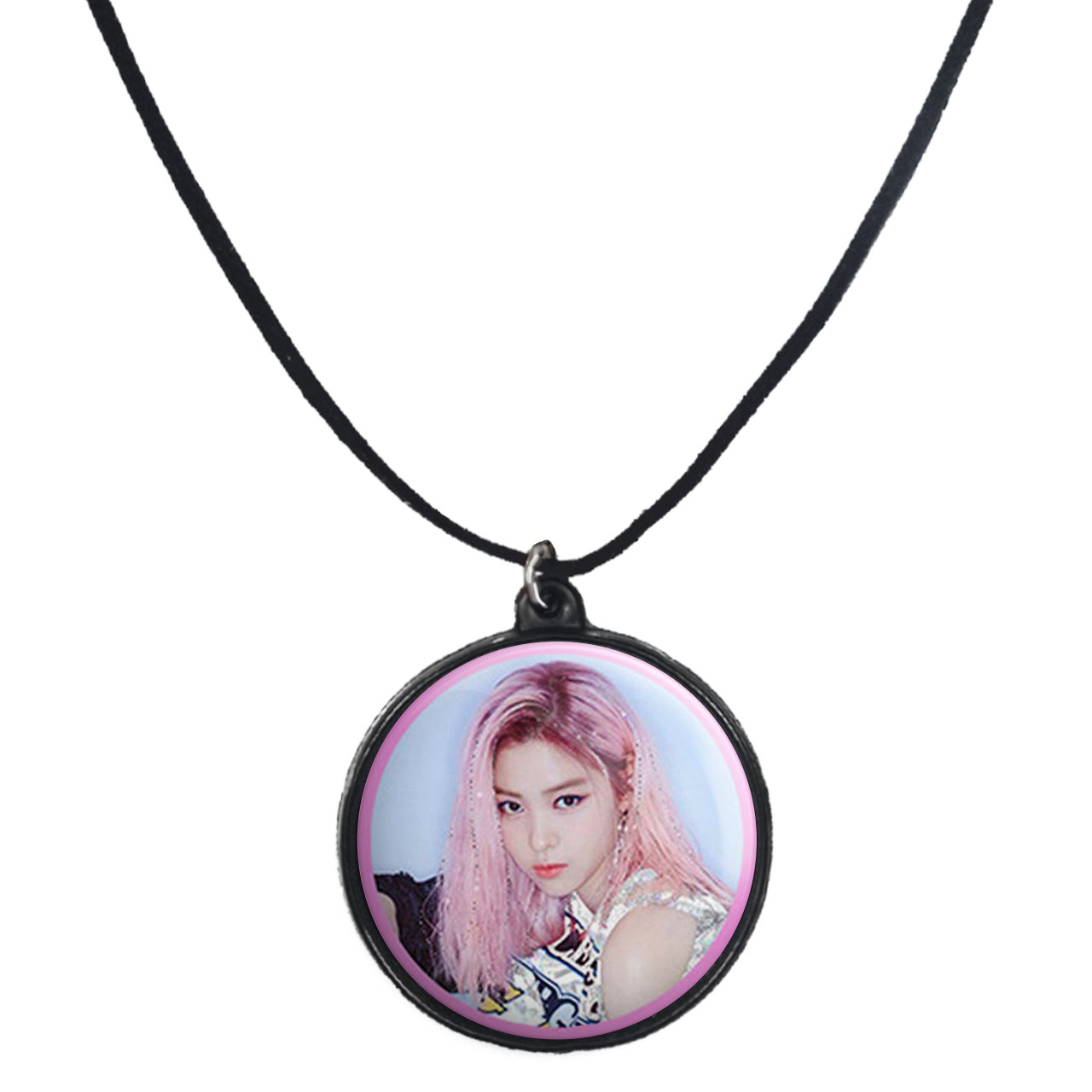 گردنبند پرمانه طرح گروه موسیقی ایتزی کد pmb.3263 مدل دو طرفه