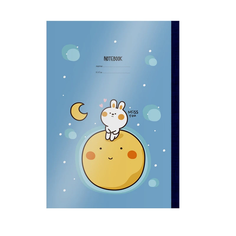 دفتر مشق 100 برگ پاپکو مدل خرگوش و ماه کد PN-917035