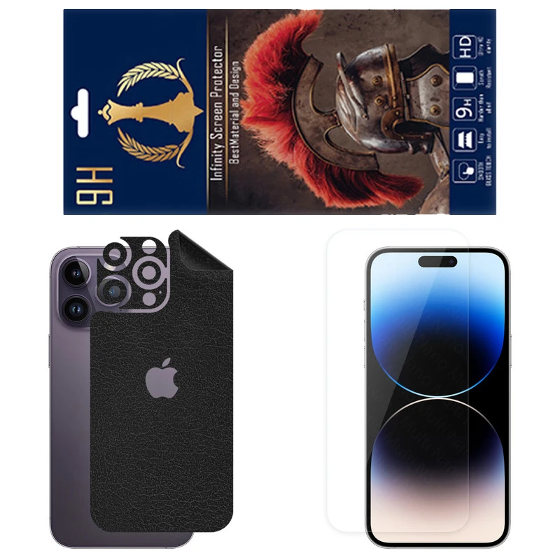 برچسب پوششی اینفینیتی مدل CH مناسب برای گوشی موبایل اپل iPhone 14 Pro Max به همراه محافظ صفحه نمایش