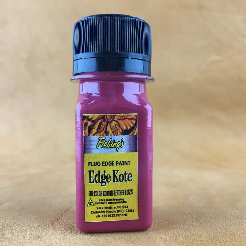 رنگ قرمز لبه چرم ادج کوت مدل 20ml حجم 20 میلی لیتر