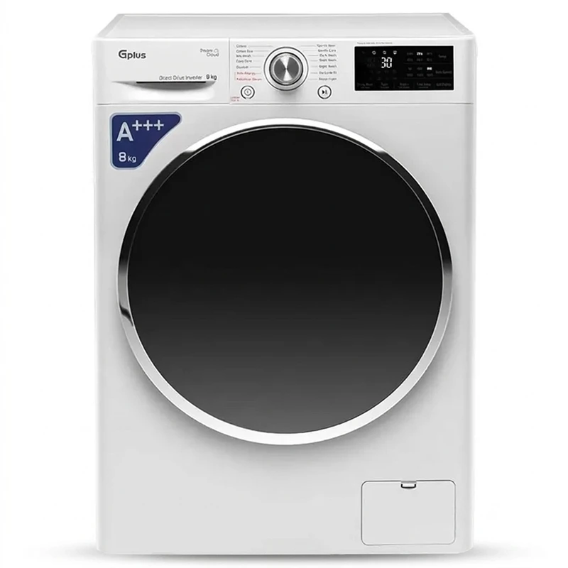 ماشین لباسشویی 8 کیلوگرم اتوماتیک جی پلاس مدل GWM-R88W.KTL
