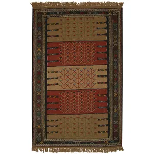 گلیم دستبافت دو متری کد 990451