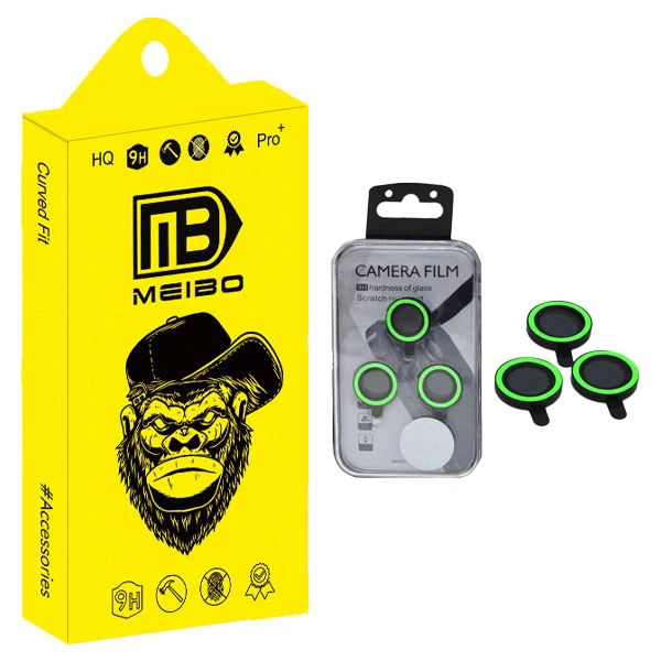 محافظ لنز دوربین رینگی شب رنگ میبو مدل Lens Light مناسب برای گوشی موبایل سامسونگ Galaxy A35 / A55 / A06 / S24 FE / IP 14 / IP 15