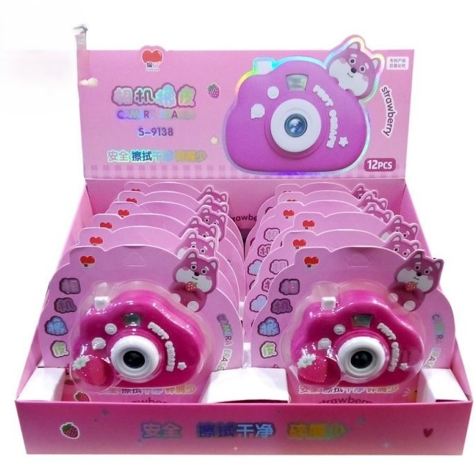 پاک کن مدل دوربین عکاسی طرح توت فرنگی کد 9138