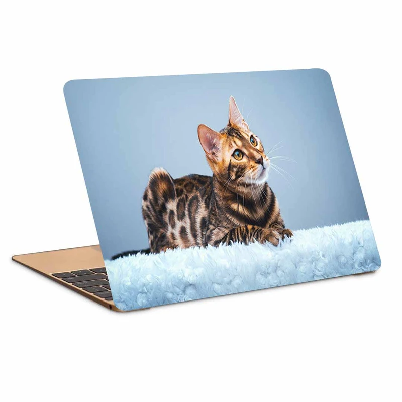 استیکر لپ تاپ طرح bengal cats wallpapers کد N-39مناسب برای لپ تاپ 15.6 اینچ