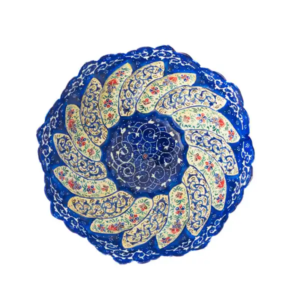 ست کاسه و بشقاب میناکاری مدل mnk02