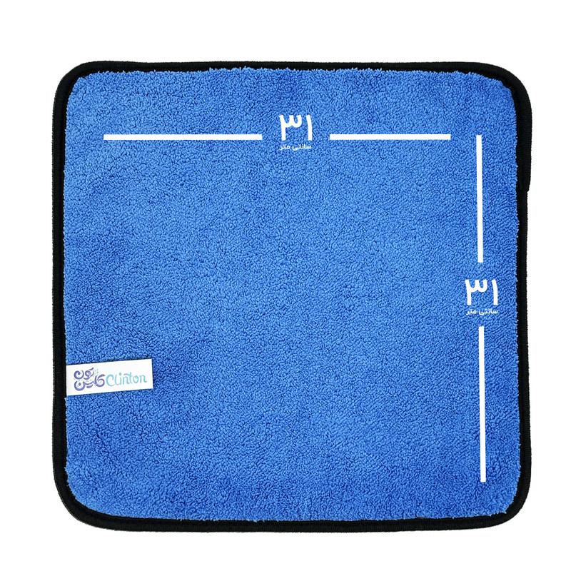 دستمال نظافت خودرو کلینتون مدل سوپر میکروفایبر 6030 مجموعه سه عددی