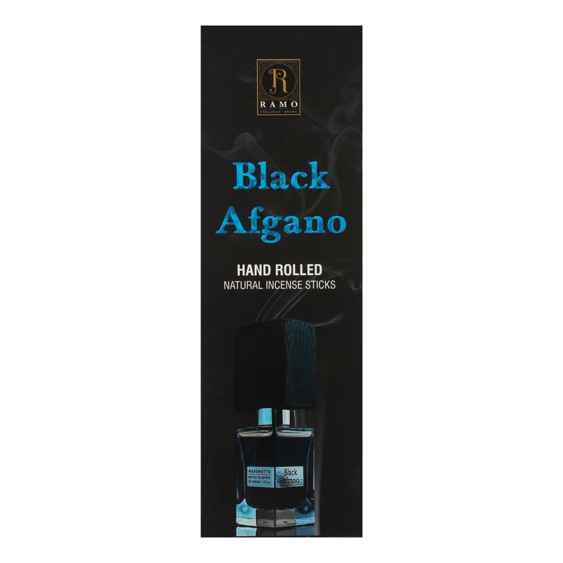 عود رامو مدل آبشاری رایحه ادکلن Black Afghano بسته 10 عددی