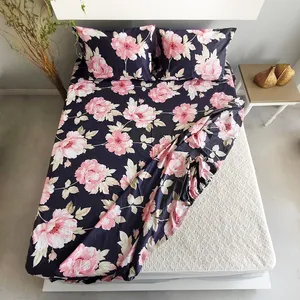 سرویس ملحفه صفاهوم مدل کتان رزالین دو نفره 3 تکه