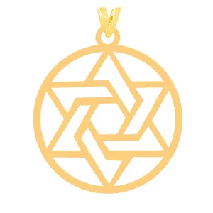 آویز گردنبند طلا 18 عیار زنانه کرابو مدل هندسی Kr31652