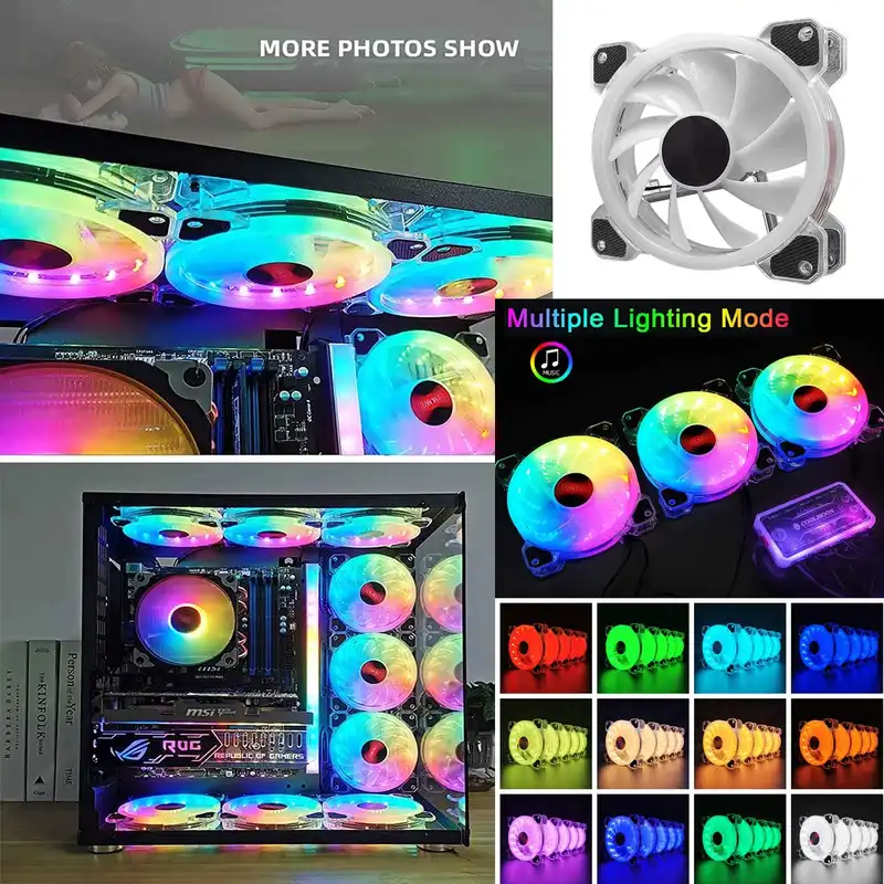 فن کیس کولمن مدل RGB بسته 3 عددی