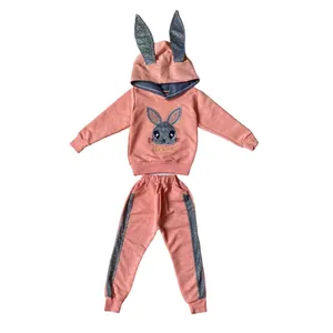 ست هودی و شلوار دخترانه مدل خرگوشی