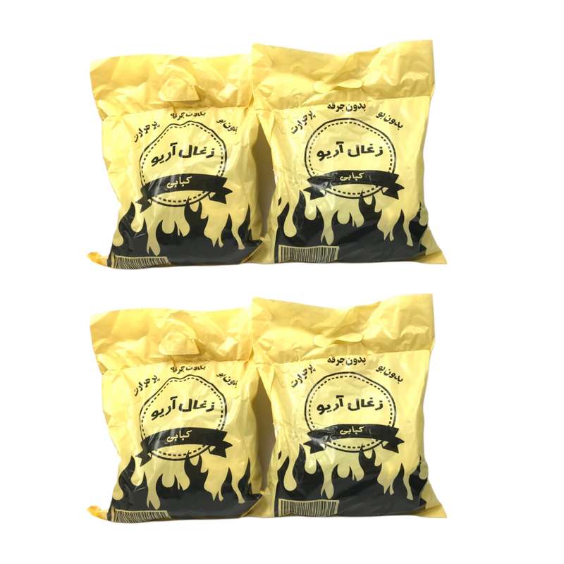 ذغال مدل جنگلی آریو 700 گرمی بسته 4 عددی