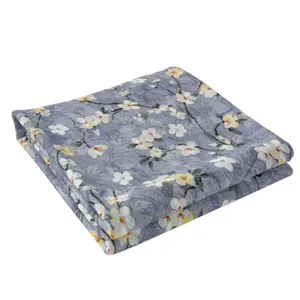 ملحفه مدل روانداز کد شکوفه رویایی یک نفره سایز 140×200سانتیمتر 