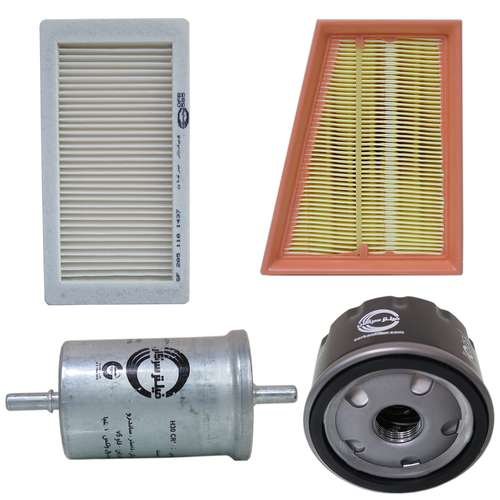 فیلتر هوا خودرو سرکان مدل SF1254 مناسب برای تندر90 به همراه فیلتر روغن و فیلتر کابین و فیلتر بنزین