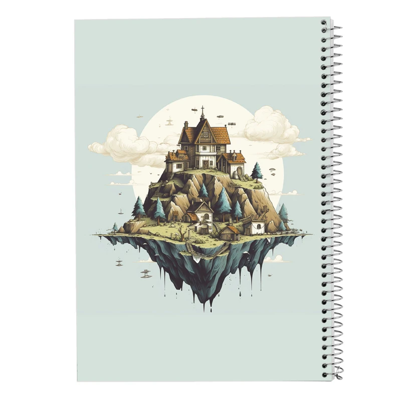 دفتر ژورنال نویسی 50 برگ مدوپد مدل نقطه ای طرح Ghibli کد DF2376