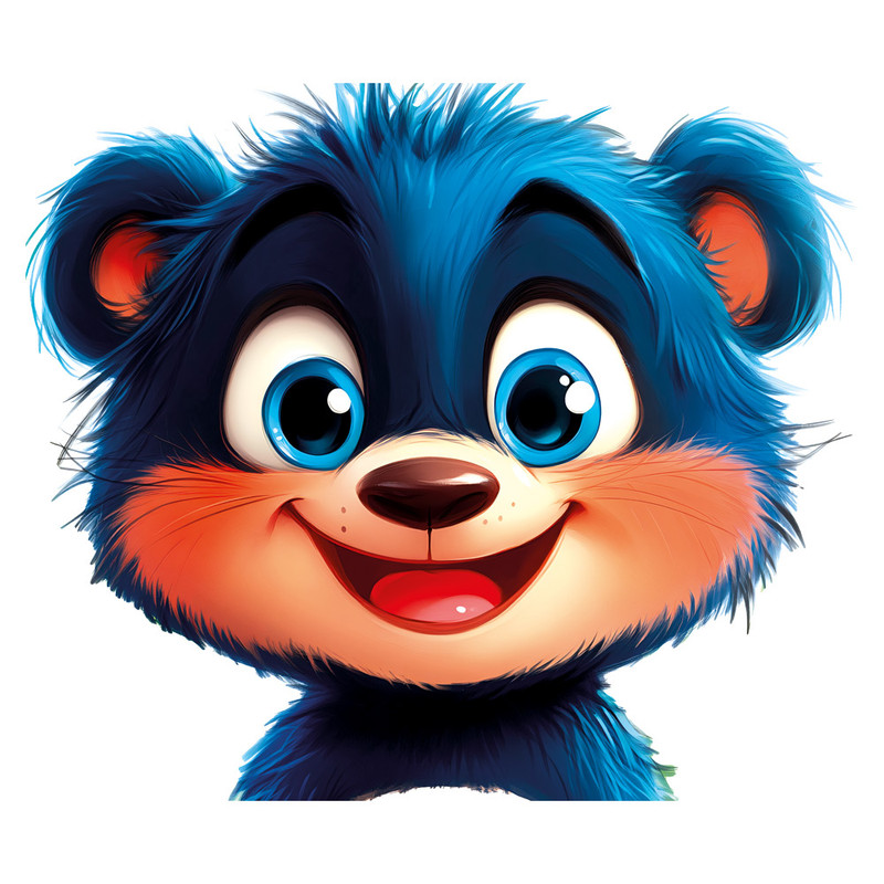 استیکر دیواری کودک گراسیپا مدل خرس کوچولو با نمک کد 140