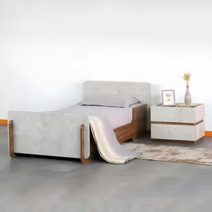 تخت خواب یک نفره پک شو چوب مدل Barana سایز 90x210 سانتی متر