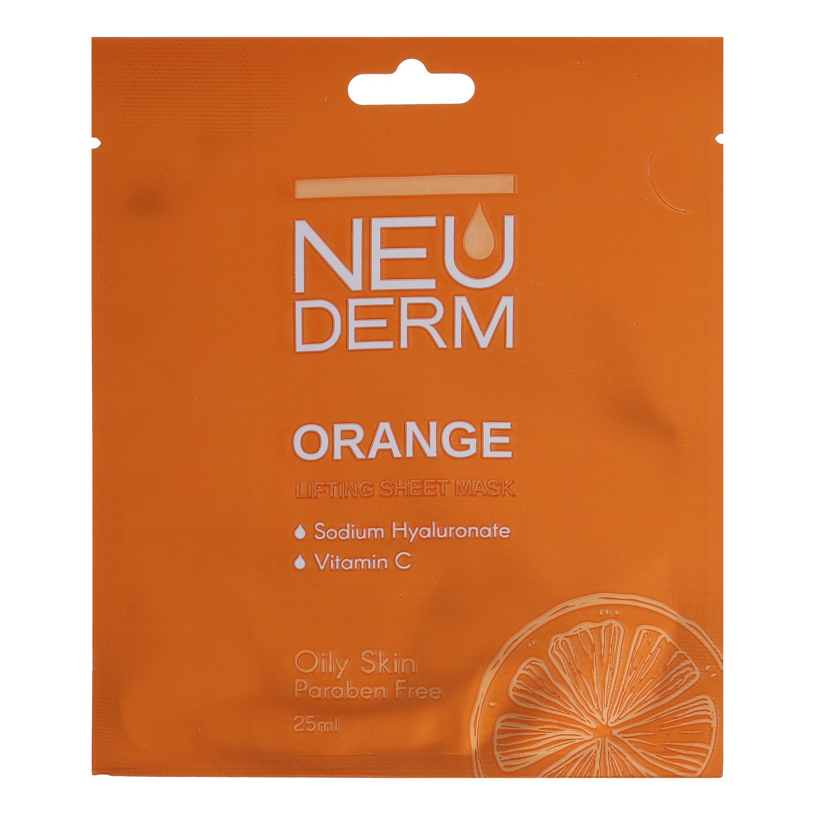ماسک صورت نئودرم مدل Orange حجم 25 میلی لیتر -  - 1